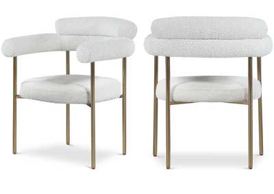 Image for Blake Cream Boucle Fabric Dining Chair Set of 2