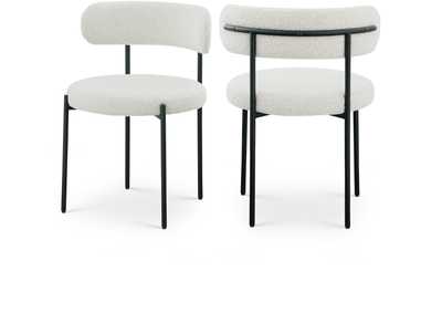 Image for Beacon Cream Boucle Fabric Dining Chair Set of 2