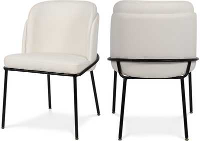 Image for Jagger White Faux Leather Dining Chair Set of 2