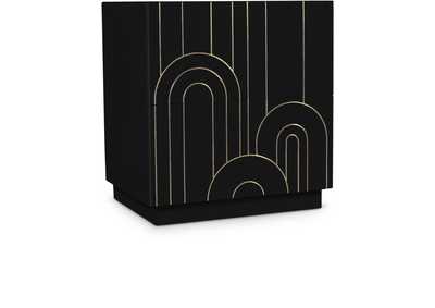 Turin Black Night Stand