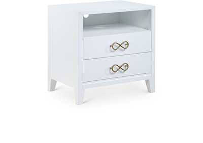 Bowtie White - Gold Night Stand