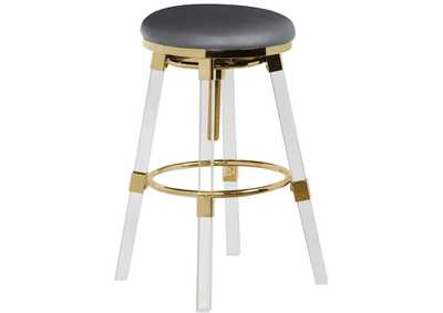 Image for Venus Grey Faux Leather Adjustable Stool