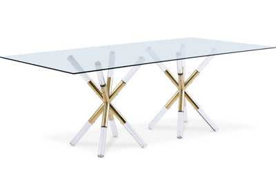 Image for Mercury Acrylic - Gold Dining Table