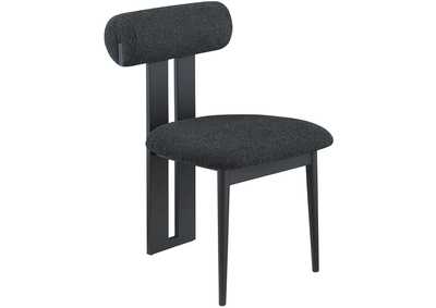 Image for Dario Black Boucle Fabric Dining Chair Set of 2
