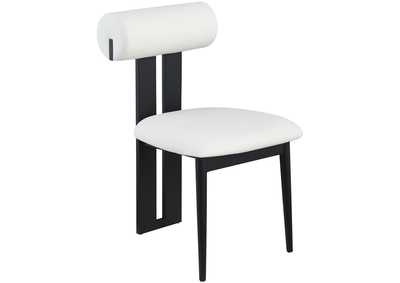 Image for Dario Cream Faux Leather Dining Chair Set of 2