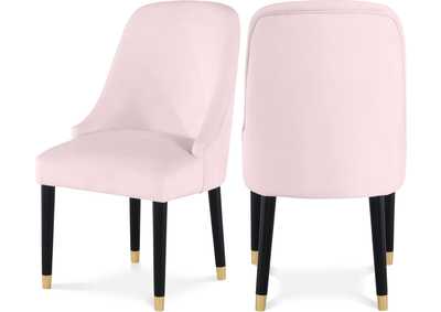 Image for Omni Pink Velvet Dining Chair