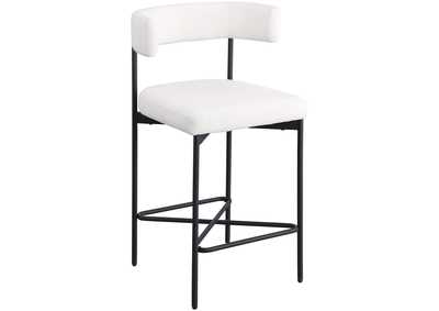 Image for Rivage Cream Durable Linen Textured Fabric Stool Set of 2