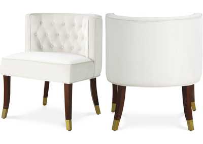 Image for Perry Cream Velvet Dining Chair Set of 2