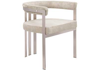 Image for Marcello Beige Velvet Dining Chair Set of 2