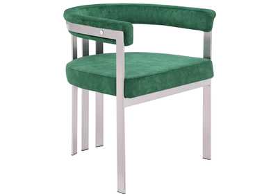 Image for Marcello Green Velvet Dining Chair Set of 2