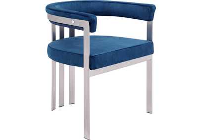 Image for Marcello Navy Velvet Dining Chair Set of 2