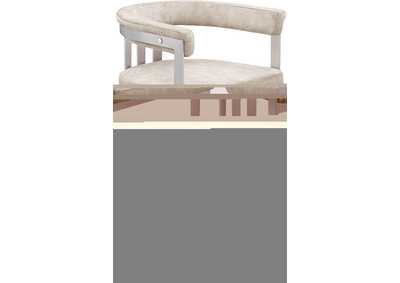 Image for Marcello Beige Velvet Counter Stool