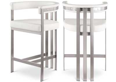 Image for Marcello Cream Faux Leather Counter Stool