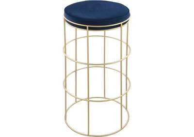 Image for Rebar Navy Velvet Counter Stool