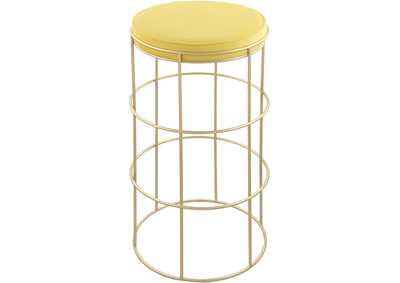 Image for Rebar Yellow Velvet Counter Stool