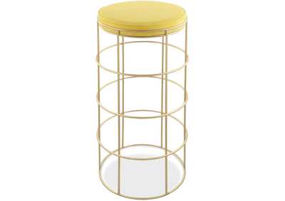 Image for Rebar Yellow Velvet Bar Stool