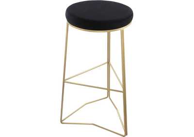 Image for Tres Black Velvet Bar Stool