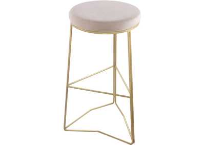 Image for Tres Cream Velvet Bar Stool