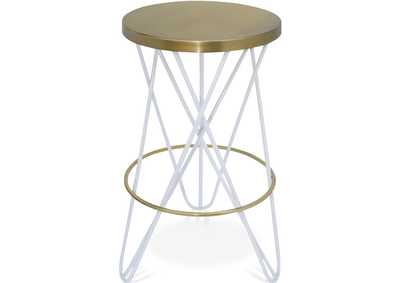 Image for Mercury White Iron Counter Stool