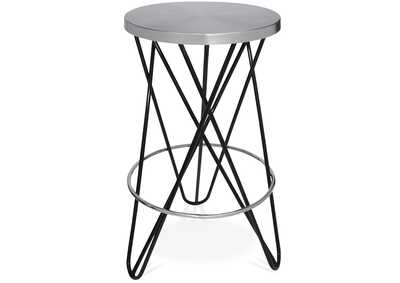 Image for Mercury Black Iron Counter Stool