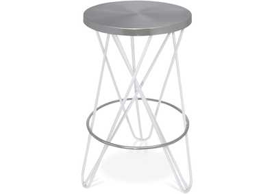 Image for Mercury White Iron Counter Stool