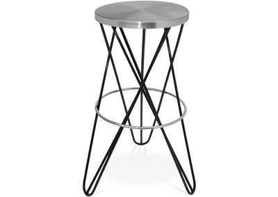 Image for Mercury Black Iron Bar Stool