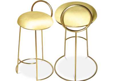 Image for Ring Yellow Velvet Counter Stool