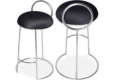 Image for Ring Black Velvet Counter Stool