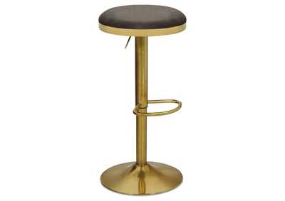 Image for Brody Grey Velvet Adjustable Stool