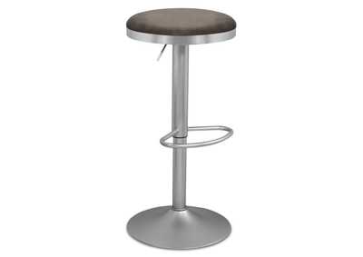 Image for Brody Grey Velvet Adjustable Stool