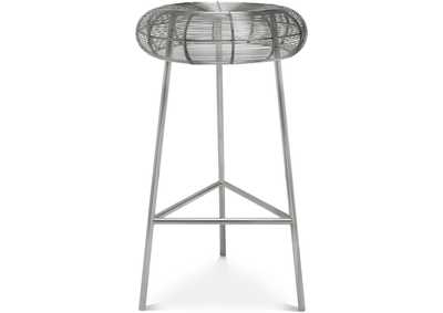 Image for Tuscany Silver Metal Counter Stool