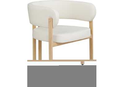Image for Gideon Cream Faux Leather Dining Chair Set of 2