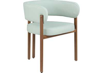 Image for Gideon Mint Green Faux Leather Dining Chair Set of 2