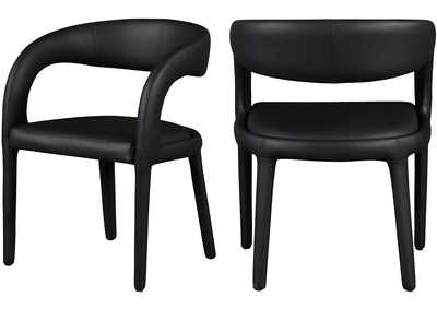 Image for Sylvester Black Faux Leather Dining Chair