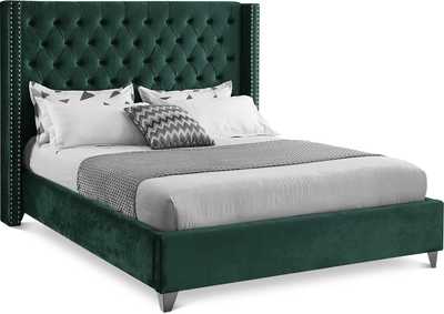 Image for Aiden Green Velvet Full Bed