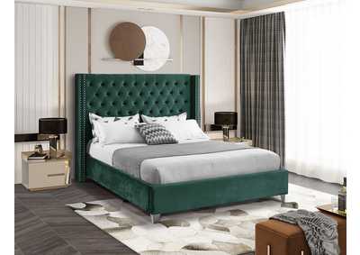 Aiden Green Velvet Full Bed,Meridian Furniture