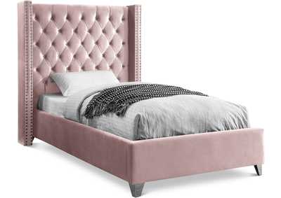 Image for Aiden Pink Velvet Twin Bed