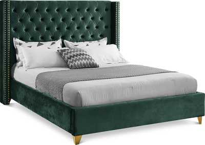 Image for Barolo Green Velvet Full Bed