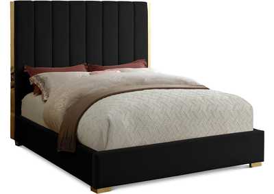 Becca Black Velvet King Bed