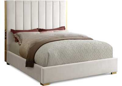 Image for Becca Cream Velvet Full Bed