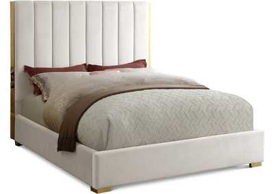 Image for Becca Cream Velvet King Bed