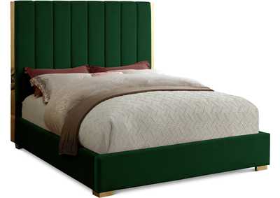 Becca Green Velvet King Bed