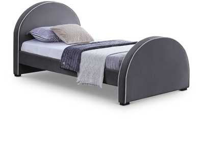 Image for Brody Grey Velvet Twin Bed