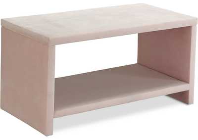 Image for Cleo Pink Velvet Night Stand