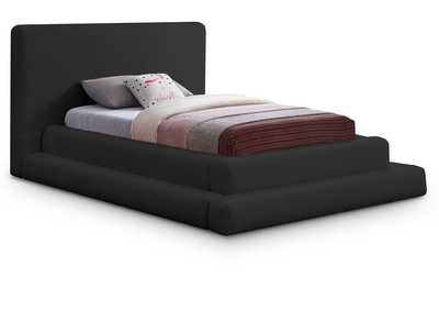 Image for Dane Black Teddy Fabric Twin Bed (3 Boxes)