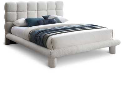 Image for Deco Cream Boucle Fabric Full Bed (3 Boxes)
