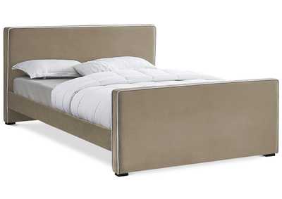 Image for Dillard Beige Velvet King Bed