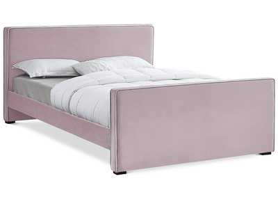 Dillard Pink Velvet King Bed