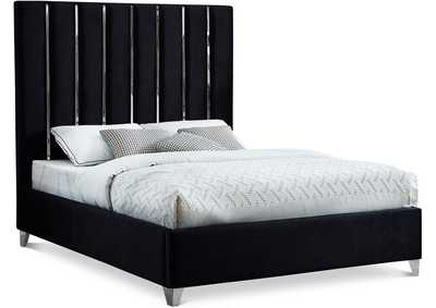 Image for Enzo Black Velvet King Bed