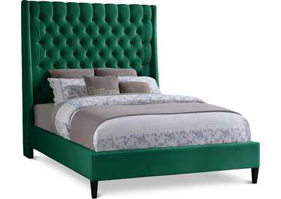 Fritz Green Velvet King Bed